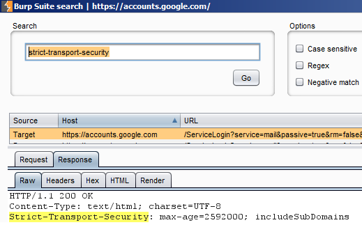 Gmail HTTP headers